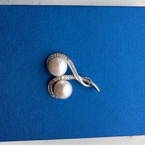 Pearl & silver pendant authentic Ohridski Bisel Filev Collection, new, NBW
